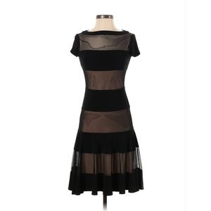 Joseph Ribkoff black and sheer party dress size 12 worn once